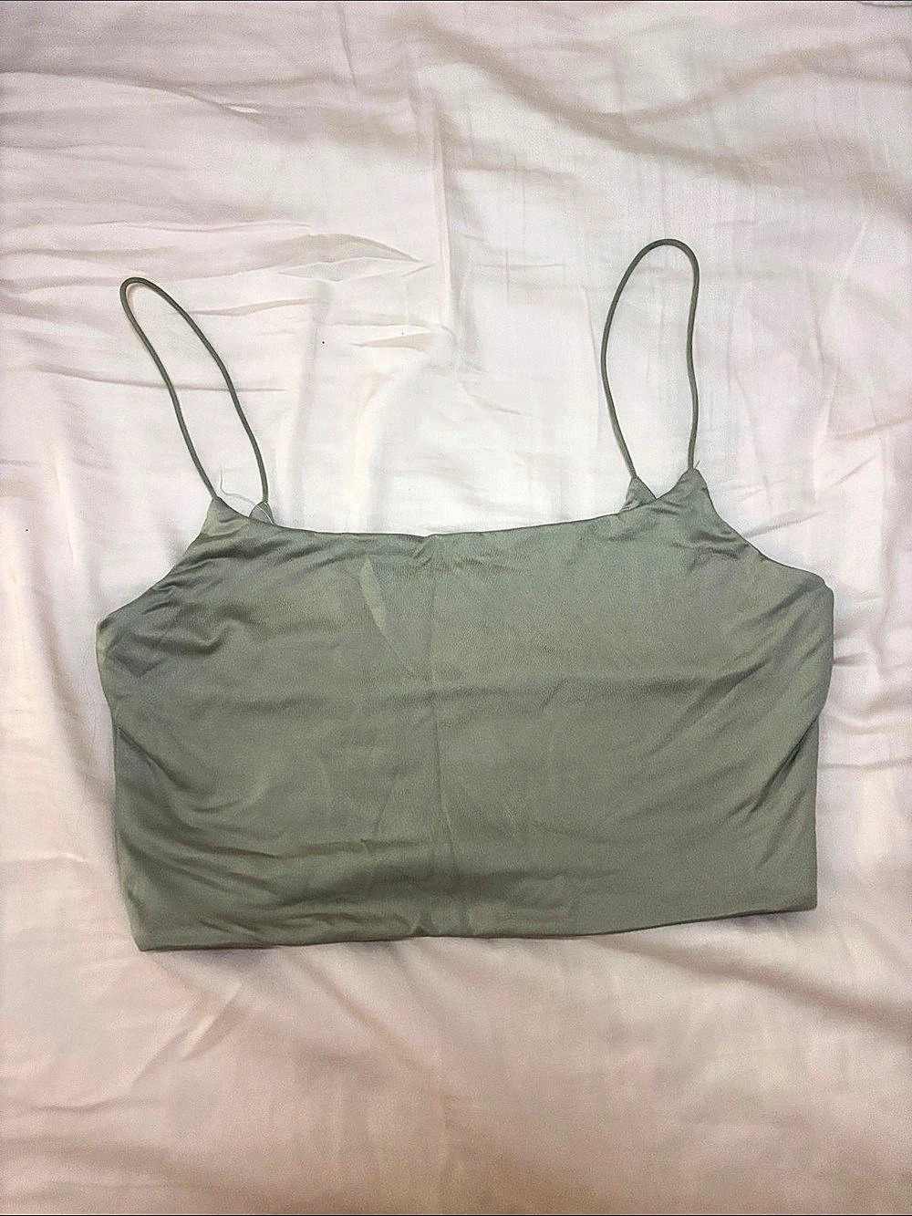Forever 21 Green Crop Top Size Medium